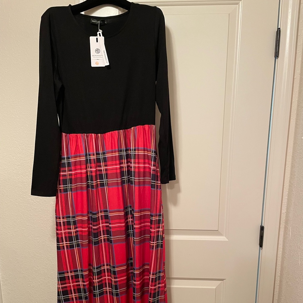 Holiday Dress, Maxi, Size L